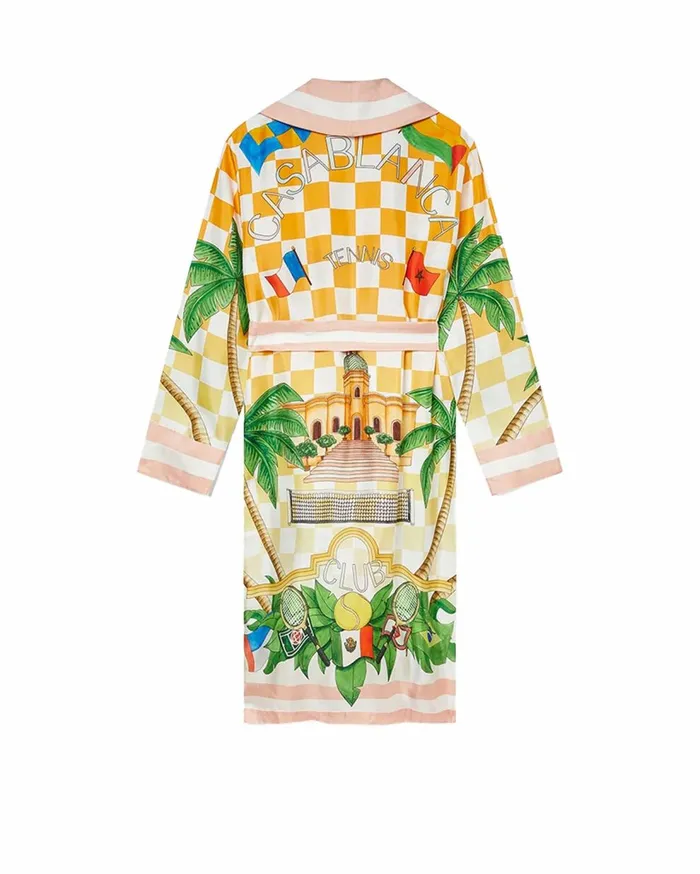 Swimwear Women Casablanca Paris Tennis Club Silk Robe