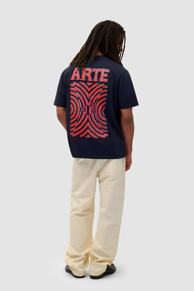 Tshirt imprim mural dans le dos Marine Men Tshirts Arte Antwerp