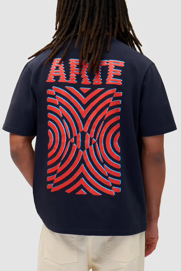 Tshirt imprim mural dans le dos Marine Men Tshirts Arte Antwerp