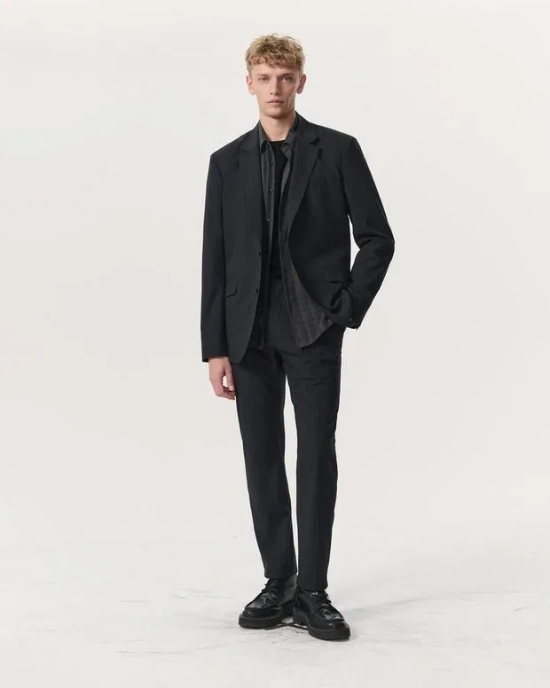 TShirts and HenleysShirts Butler Pinstripe Italian Virgin WoolBlend Blazer Black 8211 rag and bone Men