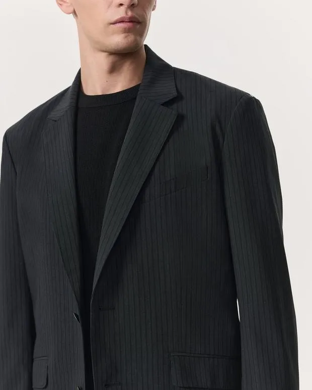 TShirts and HenleysShirts Butler Pinstripe Italian Virgin WoolBlend Blazer Black 8211 rag and bone Men