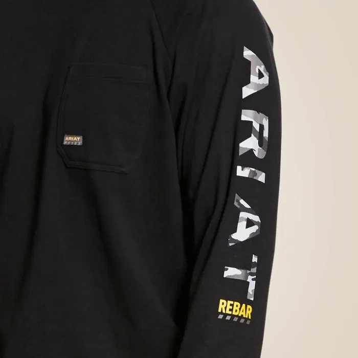TShirts and Polos Men Ariat Rebar Cotton Strong Graphic Black TShirts and Polos Men Ariat Rebar Cotton Strong Graphic Black
