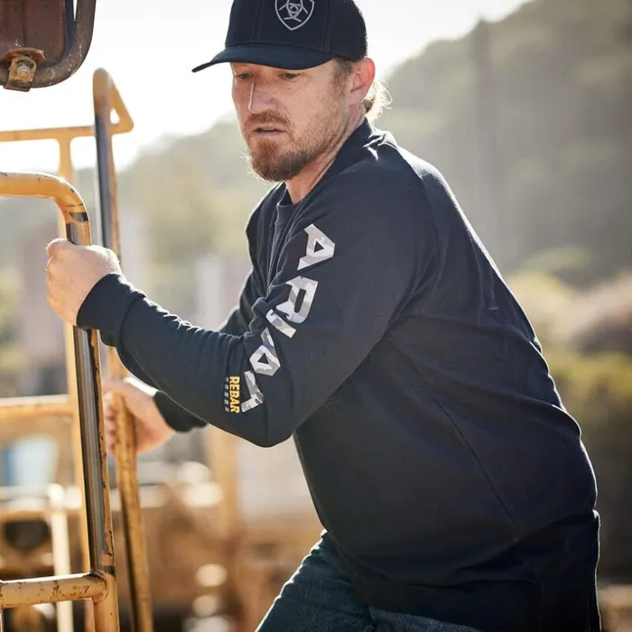 TShirts and Polos Men Ariat Rebar Cotton Strong Graphic Black TShirts and Polos Men Ariat Rebar Cotton Strong Graphic Black