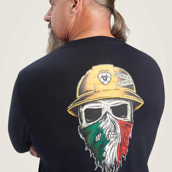 TShirts and Polos Men Ariat Rebar Workman Born For This Graphic TShirt Black TShirts and Polos Men Ariat Rebar Workman Born For This Graphic TShirt Black