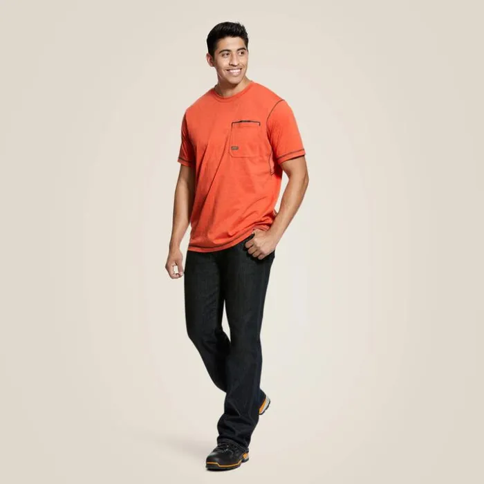 TShirts and Polos Men Ariat Rebar Workman TShirt Volcanic Heather TShirts and Polos Men Ariat Rebar Workman TShirt Volcanic Heather