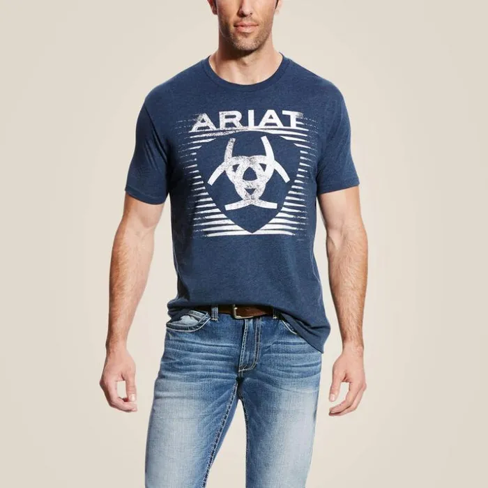 TShirts and Polos Men Ariat Shade Tee TShirt Navy Heather