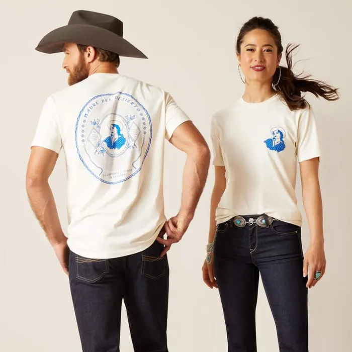 TShirts and Polos MenWomen Ariat Sendero Senorita TShirt Off White