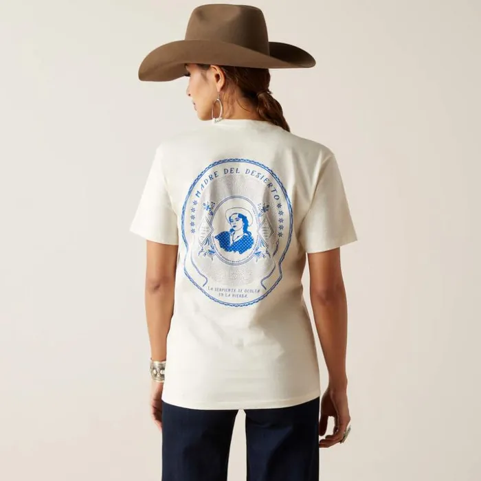 TShirts and Polos MenWomen Ariat Sendero Senorita TShirt Off White TShirts and Polos MenWomen Ariat Sendero Senorita TShirt Off White