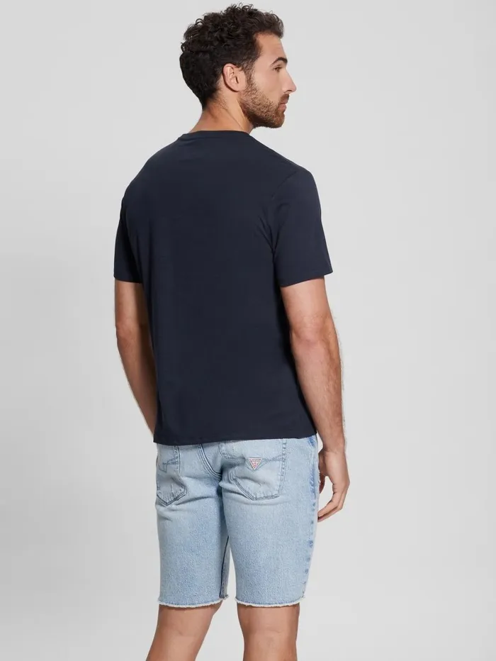 TShirts and Tanks GUESS Men Eco Embossed Logo Tee Bleu lgant TShirts and Tanks GUESS Men Eco Embossed Logo Tee Bleu lgant