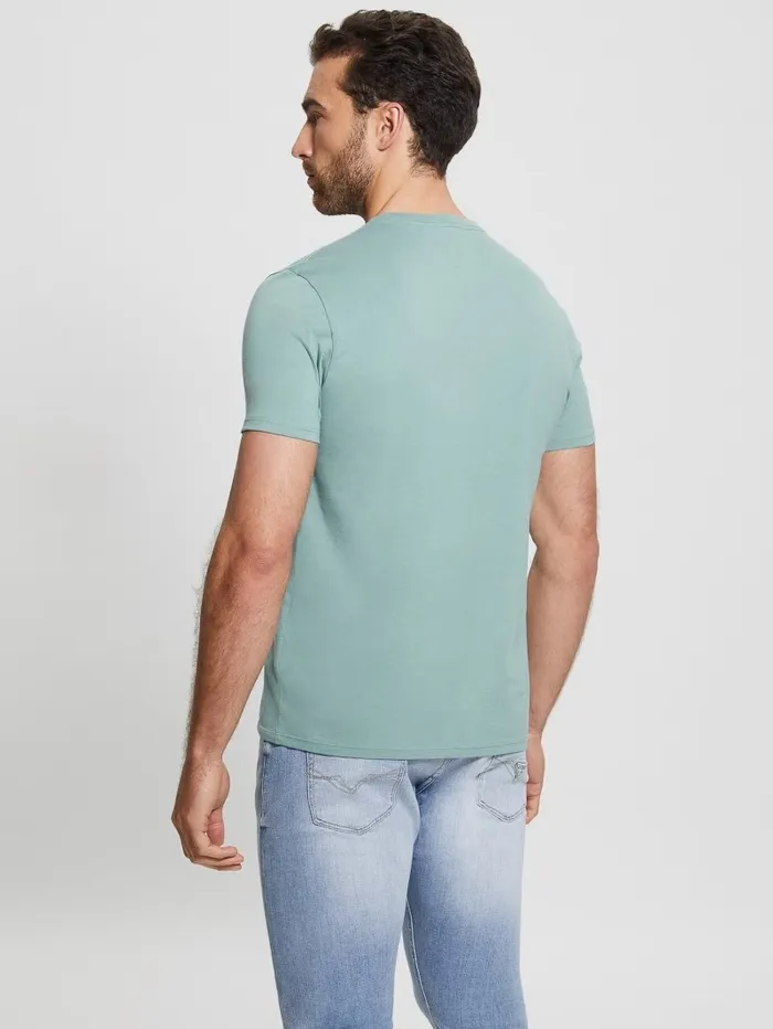 TShirts and Tanks GUESS Men Embroidered Logo Tee Honest Blue