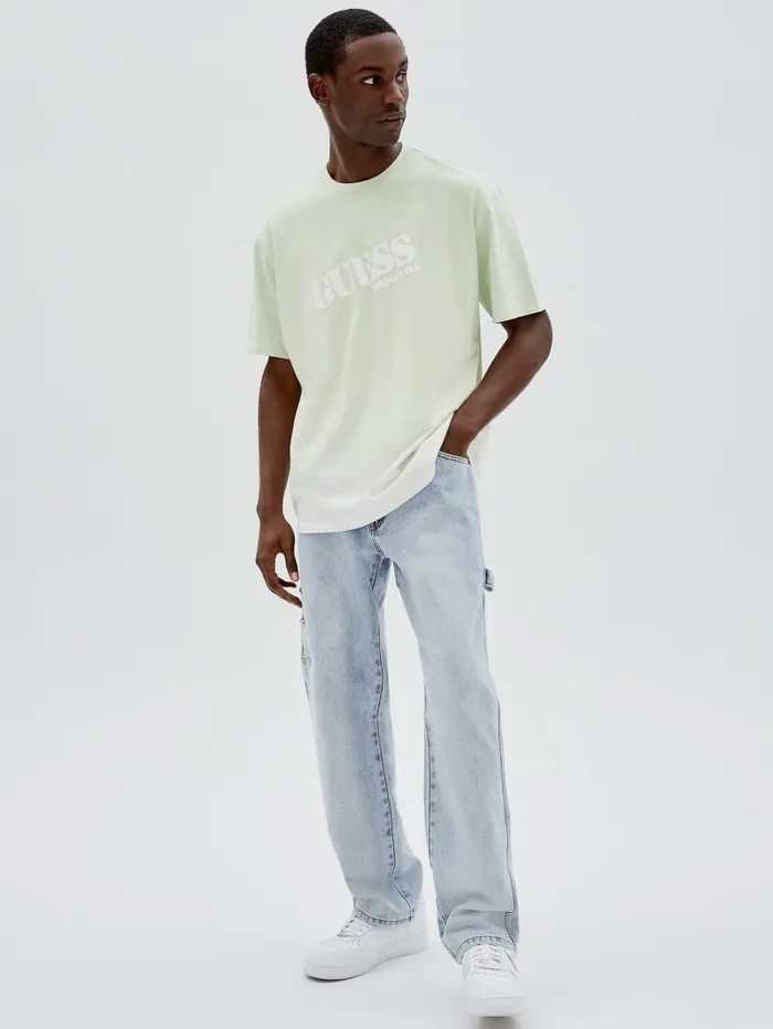 TShirts and Tanks GUESS Originals DipDye Logo Tee Soft Jade Multi GUESS Men TShirts and Tanks GUESS Originals DipDye Logo Tee Soft Jade Multi GUESS Men