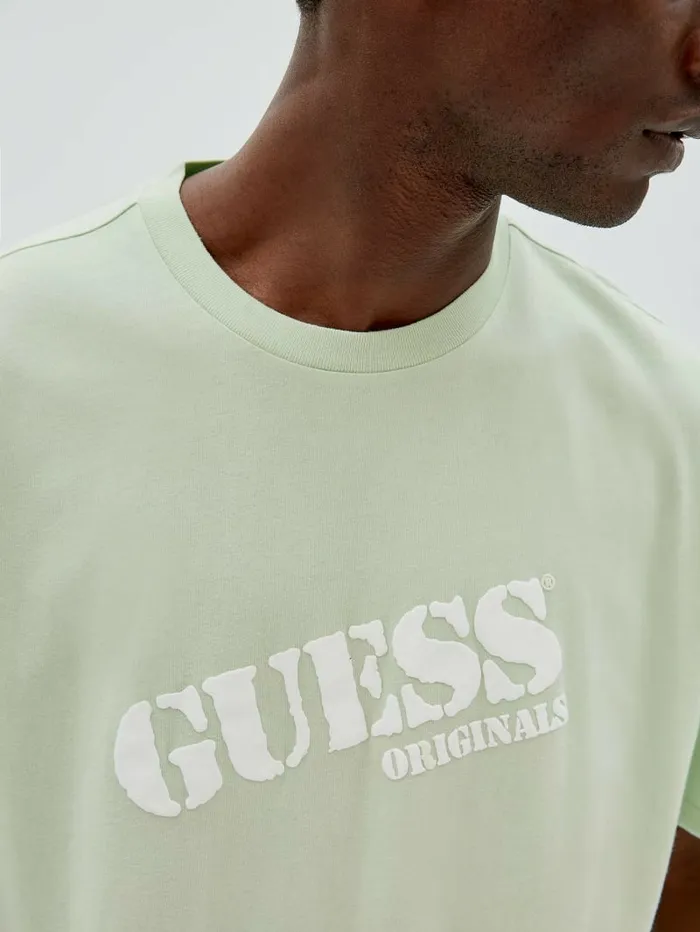 TShirts and Tanks GUESS Originals DipDye Logo Tee Soft Jade Multi GUESS Men TShirts and Tanks GUESS Originals DipDye Logo Tee Soft Jade Multi GUESS Men