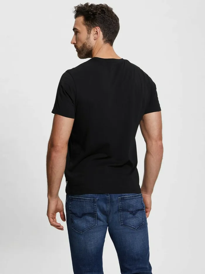 TShirts and Tanks Men Eco Metallic Baroque Tee Black GUESS TShirts and Tanks Men Eco Metallic Baroque Tee Black GUESS