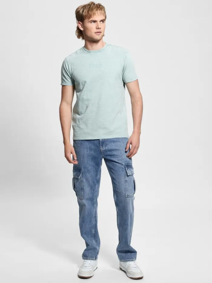 TShirts and Tanks Men GUESS David Acid Wash Tee Lagoon Fog Multi TShirts and Tanks Men GUESS David Acid Wash Tee Lagoon Fog Multi