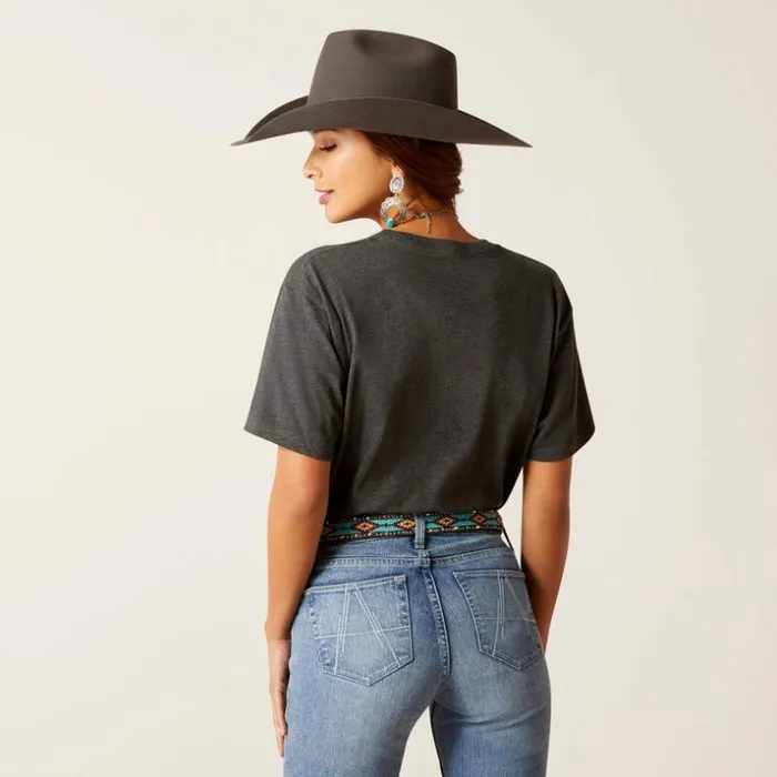 TShirts and Tops Women Ariat Ariat Desert Diamond TShirt Charcoal Heather TShirts and Tops Women Ariat Ariat Desert Diamond TShirt Charcoal Heather