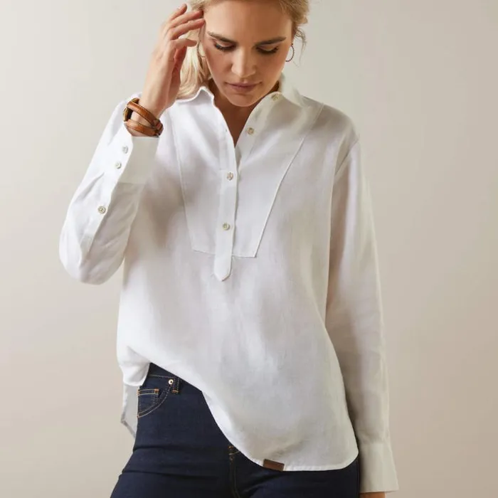 TShirts and Tops Women Ariat Cazadero Blouse White TShirts and Tops Women Ariat Cazadero Blouse White