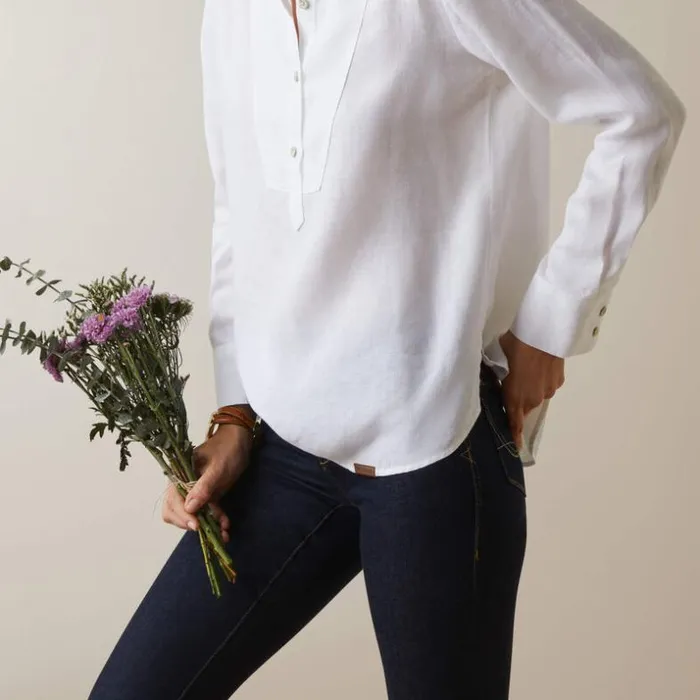 TShirts and Tops Women Ariat Cazadero Blouse White TShirts and Tops Women Ariat Cazadero Blouse White