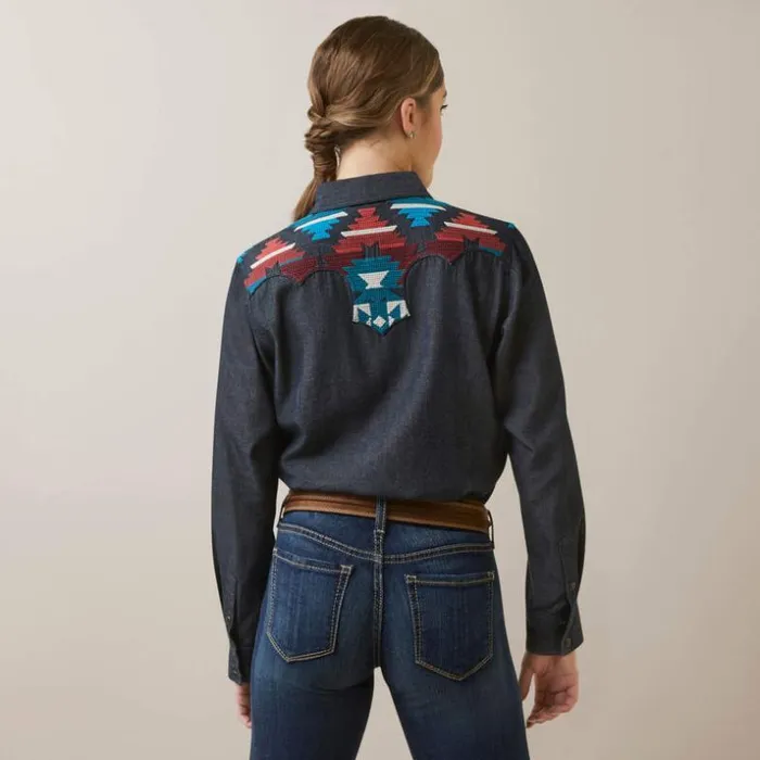 TShirts and Tops Women Ariat Dutton Shirt Rinsed TShirts and Tops Women Ariat Dutton Shirt Rinsed