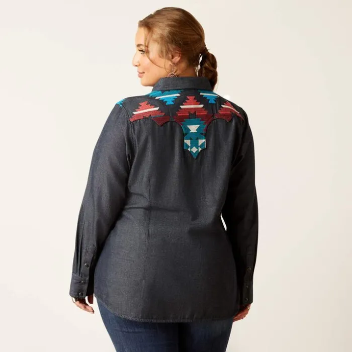 TShirts and Tops Women Ariat Dutton Shirt Rinsed TShirts and Tops Women Ariat Dutton Shirt Rinsed