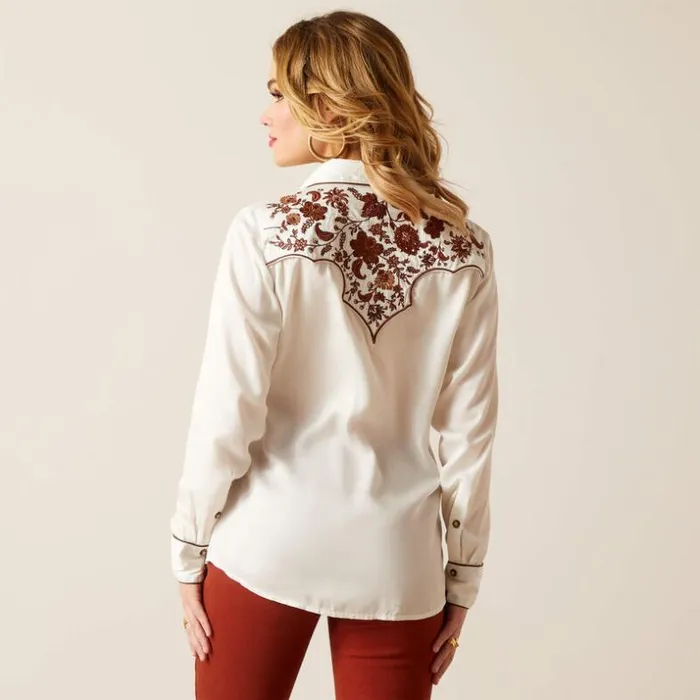 TShirts and Tops Women Ariat Elsa Shirt Blanc De Blanc TShirts and Tops Women Ariat Elsa Shirt Blanc De Blanc