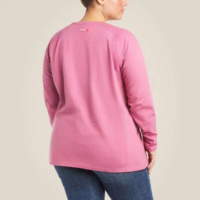 TShirts and Tops Women Ariat FR Air Crew TShirt Rose Violet TShirts and Tops Women Ariat FR Air Crew TShirt Rose Violet