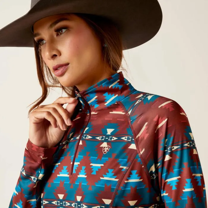 TShirts and Tops Women Ariat Laguna 14 Zip Top Baja Print TShirts and Tops Women Ariat Laguna 14 Zip Top Baja Print