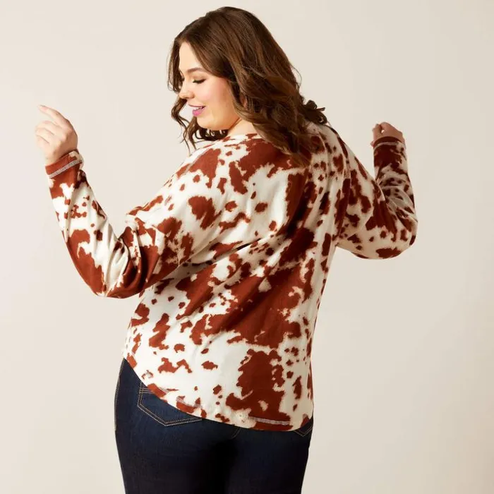 TShirts and Tops Women Ariat Relaxed Henley Top Paint TShirts and Tops Women Ariat Relaxed Henley Top Paint