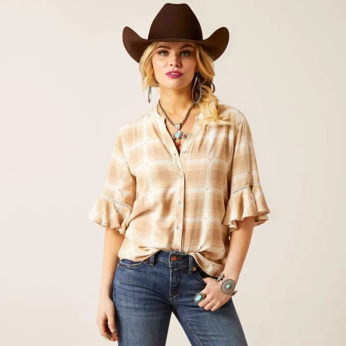 TShirts and Tops Women Ariat Sevilla Top Sevilla Plaid