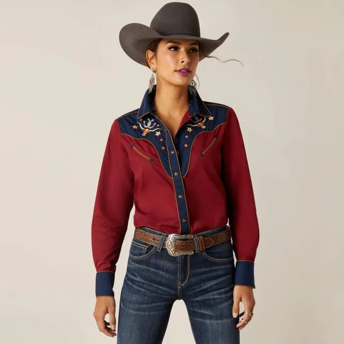 TShirts and Tops Women Ariat Sissy Shirt Rubaiyatnavy
