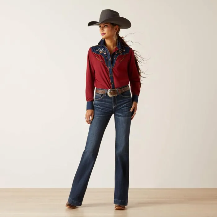 TShirts and Tops Women Ariat Sissy Shirt Rubaiyatnavy TShirts and Tops Women Ariat Sissy Shirt Rubaiyatnavy