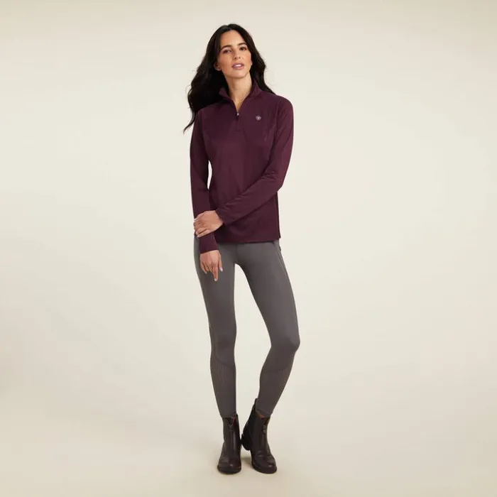 TShirts and Tops Women Ariat Sunstopper 20 14 Zip Baselayer Mulberry TShirts and Tops Women Ariat Sunstopper 20 14 Zip Baselayer Mulberry