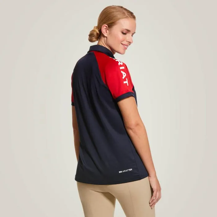 TShirts and Tops Women Ariat Team 30 Polo Navy TShirts and Tops Women Ariat Team 30 Polo Navy