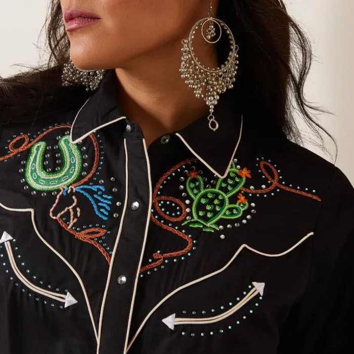 TShirts and Tops Women Ariat Wynette Shirt Black TShirts and Tops Women Ariat Wynette Shirt Black
