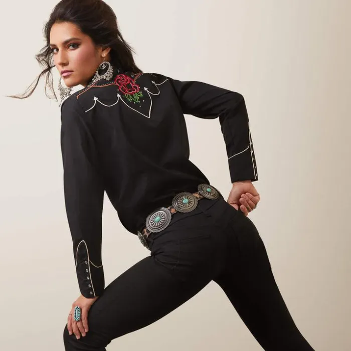 TShirts and Tops Women Ariat Wynette Shirt Black TShirts and Tops Women Ariat Wynette Shirt Black