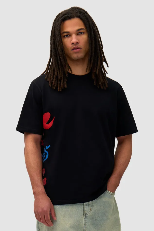 Tshirts Men Arte Antwerp Tshirt imprim latral Noir