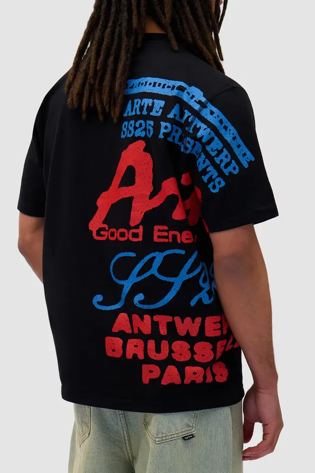 Tshirts Men Arte Antwerp Tshirt imprim latral Noir