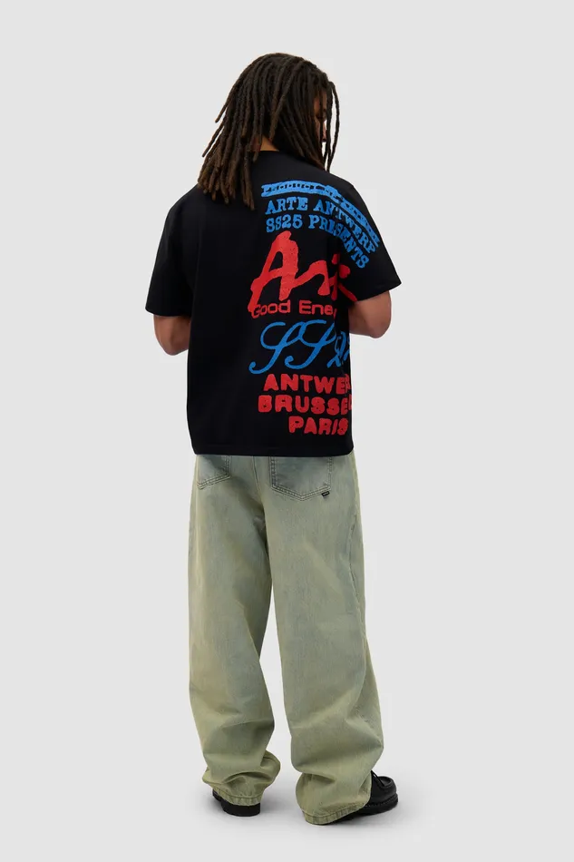 Tshirts Men Arte Antwerp Tshirt imprim latral Noir