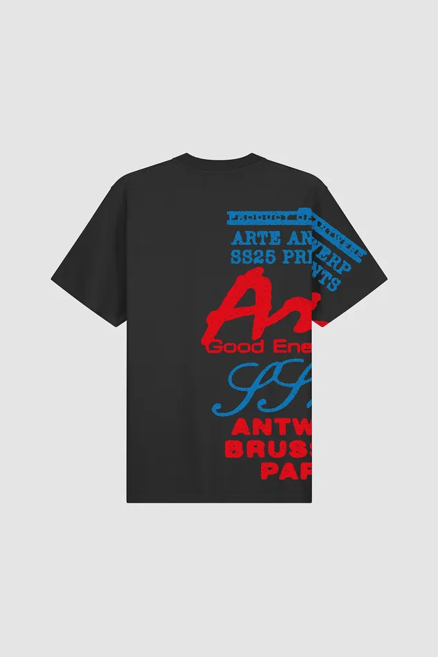 Tshirts Men Arte Antwerp Tshirt imprim latral Noir