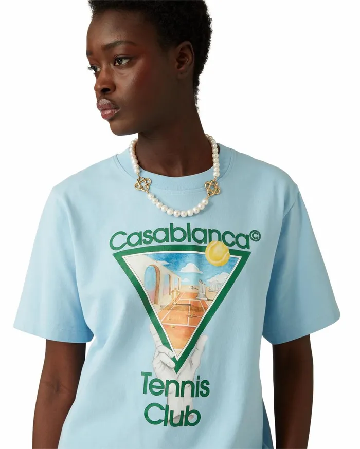 TShirts MenWomen Casablanca Paris Metaphysical Tennis Icon TShirt