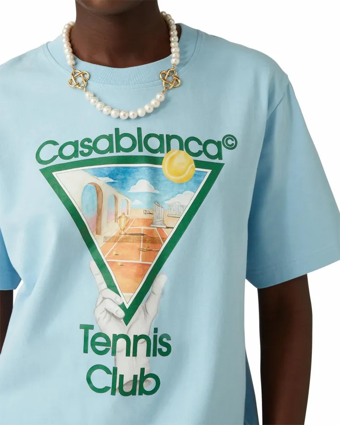 TShirts MenWomen Casablanca Paris Metaphysical Tennis Icon TShirt