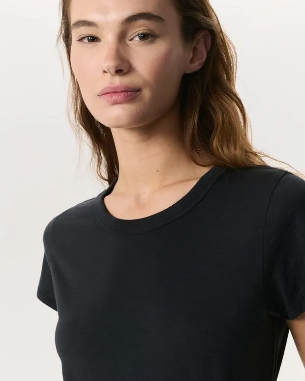 TShirts The Slub Tee BlackBright WhiteHeather Grey rag and bone Women