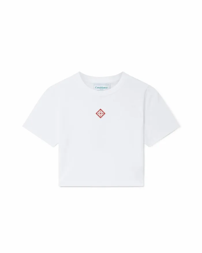 TShirts Women Casablanca Paris Diamond Logo Stretch TShirt