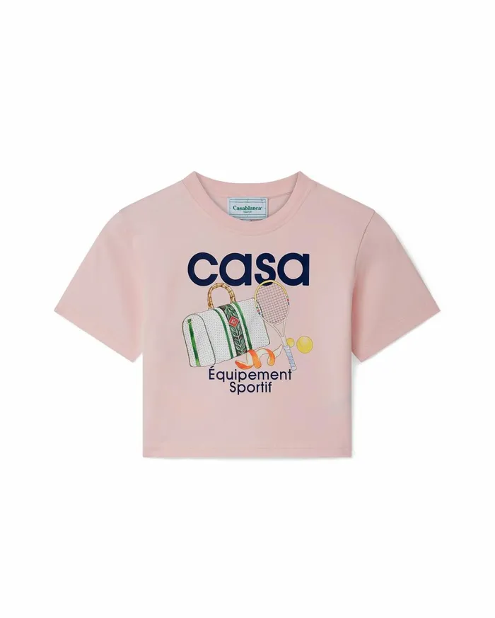 TShirts Women Casablanca Paris Equipement Sportif Cropped TShirt