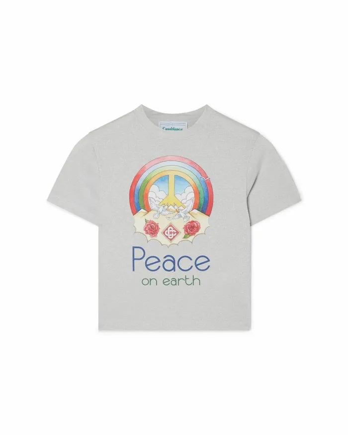 TShirts Women Casablanca Paris Peace On Earth Cropped TShirt