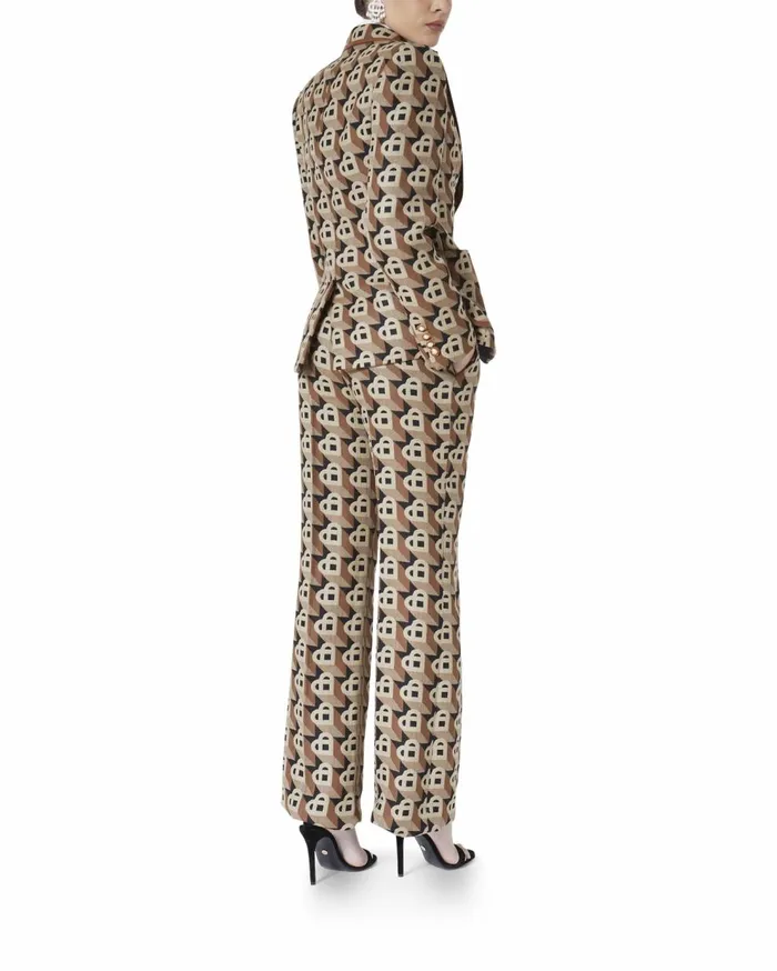 Tailoring Women Casablanca Paris Heart Jacquard Single Breasted Jacket Tailoring Women Casablanca Paris Heart Jacquard Single Breasted Jacket
