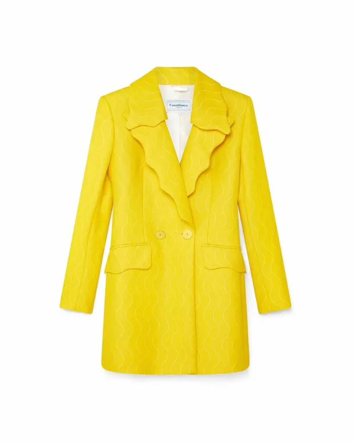 Tailoring Women Casablanca Paris Yellow Wave Dress