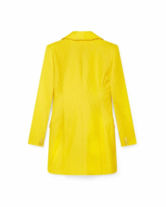 Tailoring Women Casablanca Paris Yellow Wave Dress