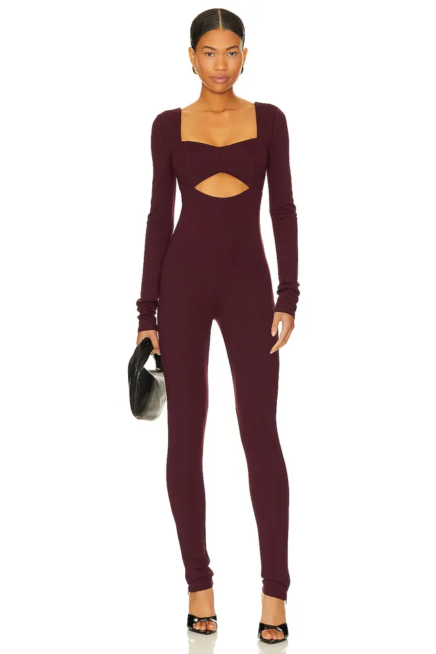 Tanya Jumpsuit Midnight Burgundy Women Lovers and Friends Jumpsuits