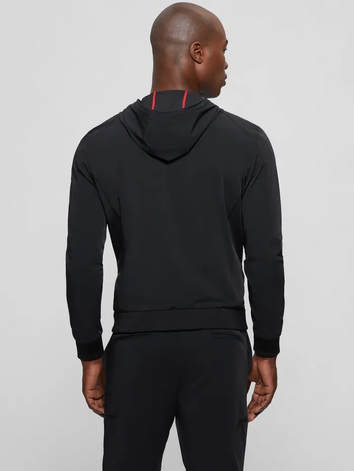 Tech Hooded Sweater Black Men Hoodies and Sweaters GUESS