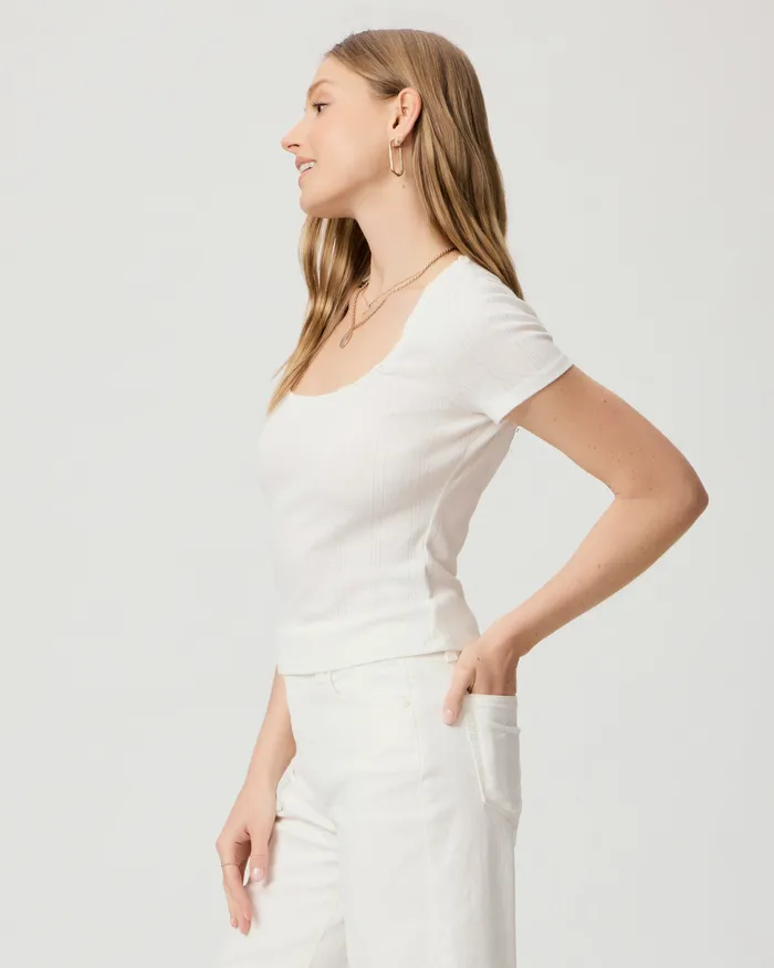 Tees and Tanks PAIGE Women Mariana Tee 8211 White Tees and Tanks PAIGE Women Mariana Tee 8211 White